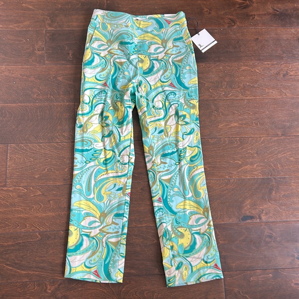 Jules & Leopold Womens Capri Pants Sz XS New Colorful Summer CLA - Picture 4 of 4